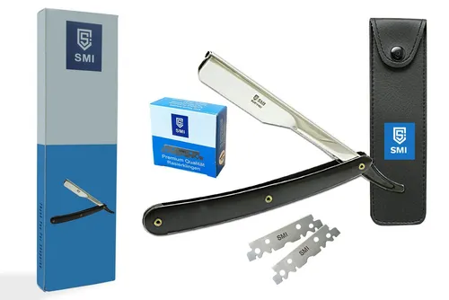 SMI Rasiermesser Rasiermesser Wechselklinge Mit 100 premium Qualität Rasierklingen, Wechselklinge 100 mit Etui