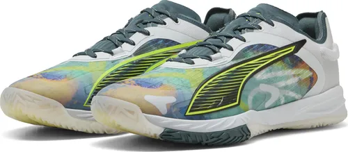 Puma Accelerate Nitro SQD 4 Berlin - Limitierte Edition - Limitierter Handballschuh mit stylischem Design, optimal für Geschwindigkeit und Kontrolle. Perfekte Dämpfung und Stabilität für jeden Wettkampf.