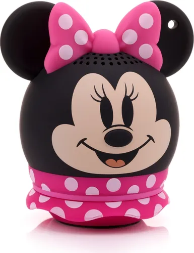 Bitty Boomers Disney-Minnie Pink - Ultra-tragbarer Bluetooth-Lautsprecher, kraftvoller Klang und Selfie-Fernbedienung, ideal für unterwegs