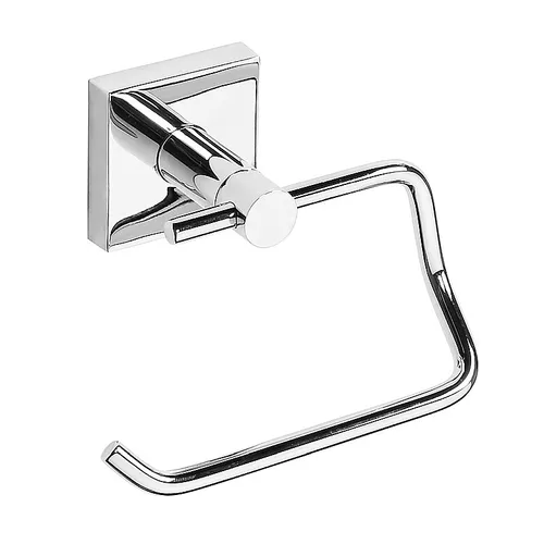 META Papierrollenhalter Chrom poliert für Bad & WC - Eleganter Papierrollenhalter aus poliertem Chrom, wahlweise zum Bohren oder Kleben – ideal für ein modernes Badezimmer.
