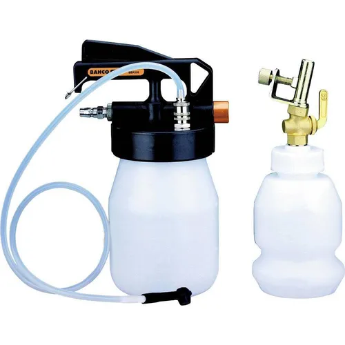 Bahco BBR350 Bremsenentlüfter - Autoteile - Effizienter Druckluft/Vakuum Bremsenentlüfter für schnelle Entlüftung hydraulischer Bremsanlagen, robust und mit 1,5 l Behälterkapazität für hohe Leistung.