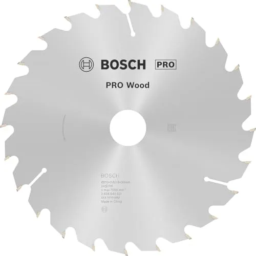 Bosch Professional Kreissägeblatt Optiline Wood (für Holz, 24 Zähne, Zubehör Kreissäge) grau 210 mm
