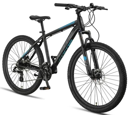 Mountainbike Diamond Plus 27.5 Zoll Schwarz/Blau mit 24-Gang Shimano Schaltung
