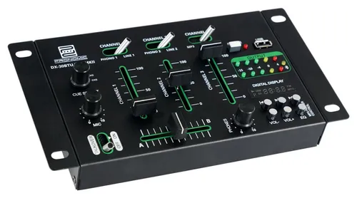 Pronomic DJ Controller DX-30BTU - Bluetooth DJ-Mixer mit 3 Kanälen - Pronomic DX-30BTU - kompakter DJ-Controller mit Bluetooth®-Schnittstelle und USB-Player für einfache Bedienung und vielseitige Anwendungen in Discotheken und Gastronomie.