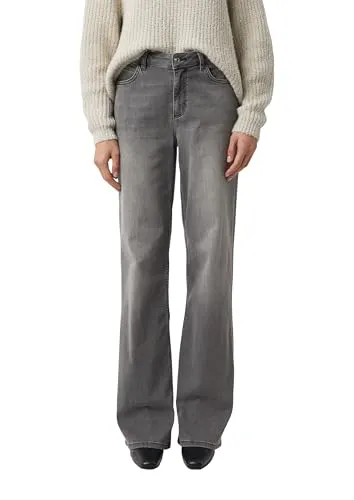 Comma Elastische Jeans mit weitem Bein