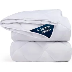 Blumtal Kunstfaserbettdecke – Vielseitige Steppbettdecke für alle Jahreszeiten - Bettdecken, 4-Jahreszeiten Steppbettdecke aus 100% Polyester, pflegeleicht bis 95 Grad, ideal für ganzjährigen Komfort und zertifiziert nach OEKO-TEX®.