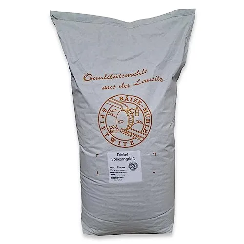 Dinkelvollkorngrieß 25kg von Rätze-Mühle aus regionalen, naturbelassenem Dinkel