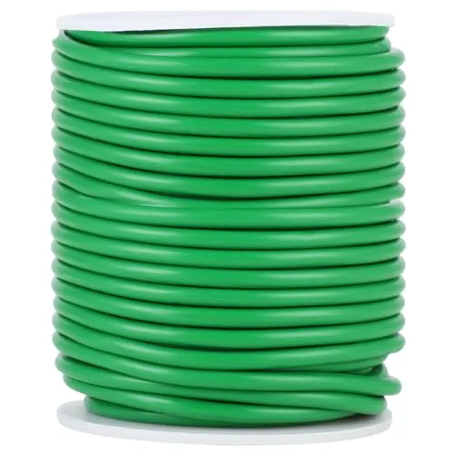 3,5mm x 20m Pflanzenbinder, Grün Pflanzendraht Weich, Dicke Bindedraht, Draht Grün, Ideal zum Anbinden von Kletterrosen und Pflanzenstütze im Garten