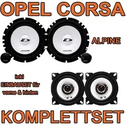Alpine SXE Komplettset für Opel Corsa D