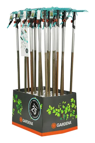Gardena Grubber, Rechen + Stiel Aktion-Displaycombisystem