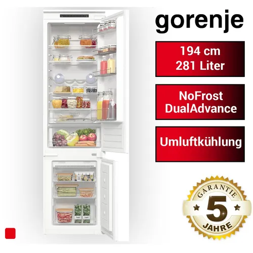 Gorenje NRKI419EP1 Einbau-Kühl-Gefrierkombination - Kühlschränke mit NoFrost DualAdvance-Technologie, keine Frostbildung und konstante Temperatur für optimale Frische.