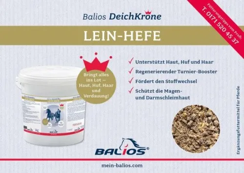 Balios Deichkrone Lein-Hefe 15 kg