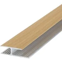 Dalsys Übergangsprofil 100cm x 2,9cm Alu Verbindungsprofil Buche