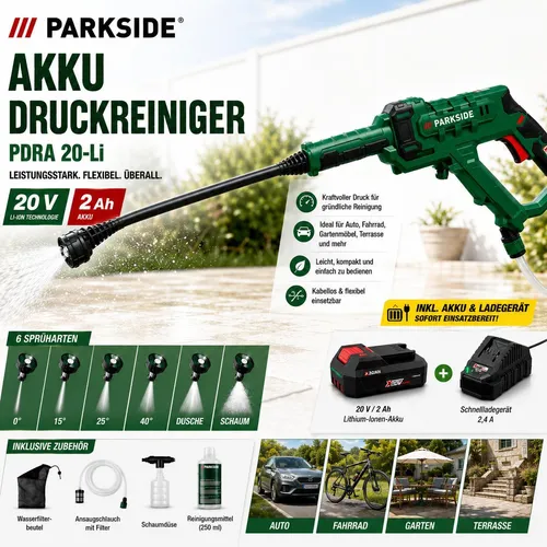 Die besten Parkside Hochdruckreiniger | Test 07/2026 von PARKSIDE