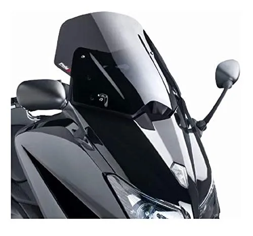 Puig 6036F Windschutzscheibe V-Techline Yamaha TMax 12-13 Transparent / Dunkelgrau Rauch