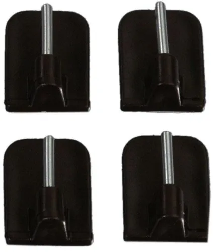 Liedeco Klebeträger, Vitragen-Bistrostangen, (Set, 4-tlg), für Vitragen-Bistrostangen