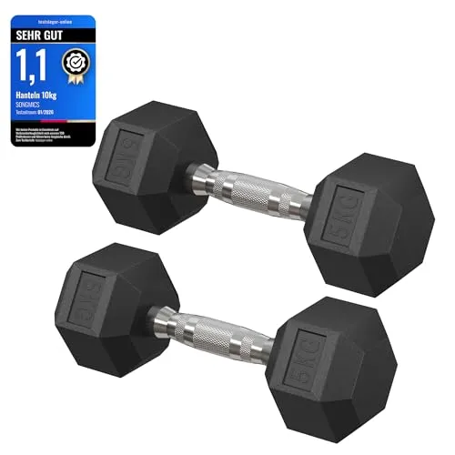 SONGMICS Hanteln 2er Set 10 kg in Schwarz