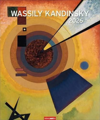 Wassily Kandinsky Edition Kalender 2026: Kunstvoller Wand-Kalender mit abstrakten Kunstwerken im Bauhaus-Stil. Großer Kunst-Kalender 2026 im Hochformat. 46 x 55 cm. (Kunst Edition Weingarten)