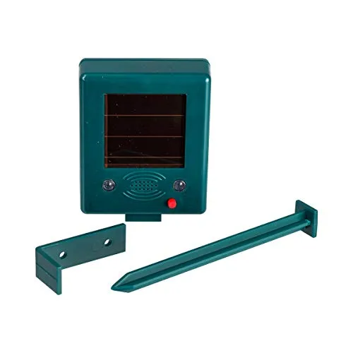 Solar-Vogelschreck Genius® - Pflegemittel & Schädlingsbekämpfung – Effektive Vogelabwehr mit Geräuschen und Lichtblitzen, wirkt bis 15 m, umweltfreundlich durch Solarbetrieb und wiederaufladbare Batterien.