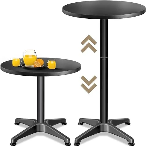 Casaria Höhenverstellbarer Stehtisch, Ø60cm