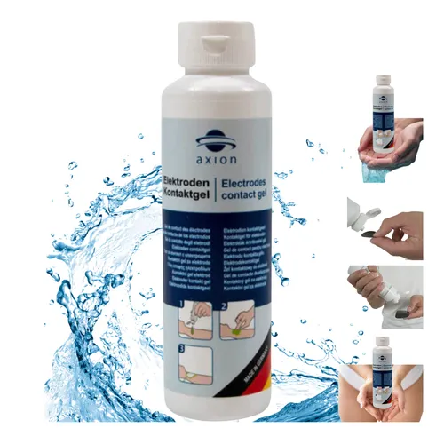 Axion Beckenboden-Elektrostimulationsgerät Kontaktgel - Beckenbodentrainer und Kontaktgel, hautfreundlich und geruchsneutral, verbessert die Leitfähigkeit von Elektroden für EKG, EEG und TENS.