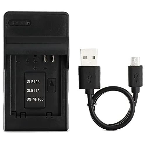 Norifon SLB-10A USB Ladegerät für Samsung P800, PL50, PL51, PL55, PL57, PL60, PL65, PL70, SL420, SL502, SL620, SL720, SL820, WB150, WB2100, WB500, WB550, WB690, WB700, WB710 Kamera und Mehr