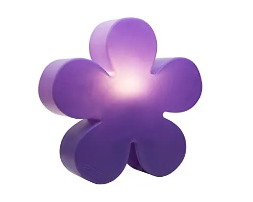 seasons - Motivleuchte Shining Flower 40 cm lila - Gartenleuchte aus wetterfestem Polyethylen, ideal für Innen und Außen. Bringt fröhliche Akzente ins Zuhause und strahlt bei Dunkelheit. Inklusive E27 Leuchtmittel, wahlweise auch mit RGB oder Solar-LED erhältlich.