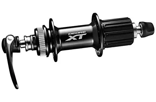 Shimano Deore XT Hinterrad Nabe – Schwarz, 32 Loch - Radnaben für Mountainbikes, bietet eine hochwertige Center Lock Scheibenbremsaufnahme und ist ideal für 11-fach MTB-Kassetten.