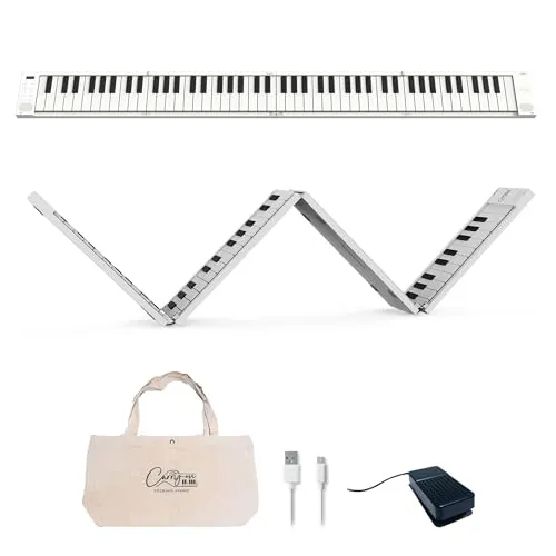 Carry-on Handgepäck FP-88 Touch - Tragbares 88-Tasten Digital Piano - Audio-Controller mit berührungsempfindlichen Tasten für dynamisches Spiel, leicht und faltbar, ideal für reisende Musiker mit 8 Stunden Akkulaufzeit und USB/MIDI-Anschluss.