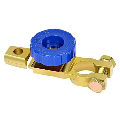 HuaLiSiJi Autobatterie Trennschalter Batterie Trennschalter 12V, Batterie Schalt Strom Trennschalter, für Motorrad Auto LKW Boot Wohnwagen (Blue)