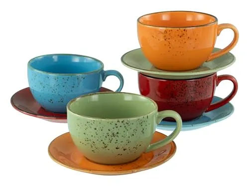 CreaTable Cappuccino-Set 8-tlg. in blau von CreaTable