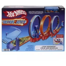 Hot Wheels Ultra-Hots Triple Loop Rennbahn Playset - Fahrzeuge & Rennwagen für Kinder, mit 3 aufregenden Loops und kompatibel mit anderen Hot Wheels Sets für unendlichen Spielspaß!