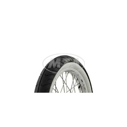 Komplettrad vorn 1,5x16 Zoll Alufelge mit Edelstahlspeichen + Weißwandreifen MC2