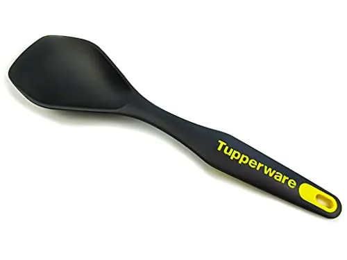 Tupperware Servierlöffel Schwarz-Gelb D166 von Tupperware