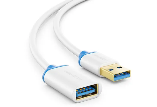 deleyCON deleyCON 5m USB3.0 Super Speed Verlängerungskabel USB A-Stecker zu USB-Kabel