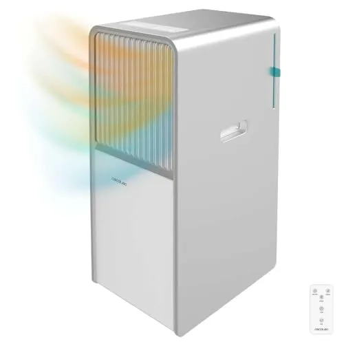 Cecotec Mobile Klimageräte ForceClima 12650 Style Heating - Klimaanlage mit 12000 BTU für Räume bis 28 m², 5 Modi inkl. Heizfunktion und Fernbedienung für optimalen Komfort.