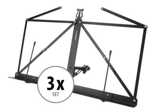 McGrey Tischnotenpult faltbar 3x Set in schwarz von McGrey