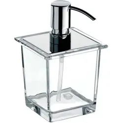 emco liaison Flüssigseifenspender für Reling – Kristallglas klar - Eleganter Seifenspender aus klarem Kristallglas, ideal für moderne Badezimmer. Die praktische Dosierpumpe sorgt für eine hygienische Handhygiene.