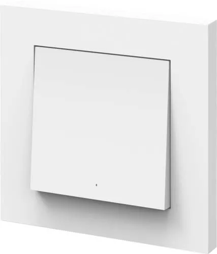 SMART+ WIFI REMOTE WALL SWITCH 1 Button - Intelligenter Wandschalter für Smart Home, steuerbar über die SMART+ App. Mit wiederaufladbarem Akku für 6 Monate Laufzeit und einfacher magnetischer Installation.