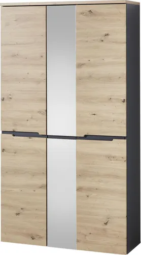 Dielenschrank Memphis 3-türig mit Spiegel von Innostyle