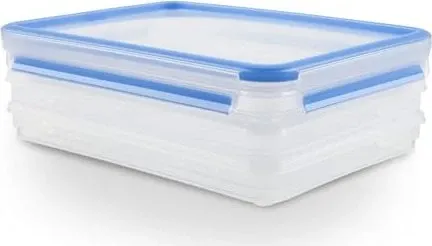 Emsa Frischhaltedosen-Set 3x1l rechteckig CLIP CLOSE 3x l re.