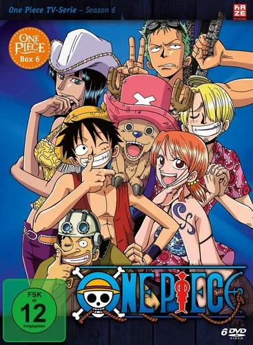 One Piece - TV Serie - Vol. 06 - [DVD] - Abenteuerliche Anime-Serie, freigegeben ab 12 Jahren, ideal für Fans von spannenden Geschichten und fantastischen Charakteren.