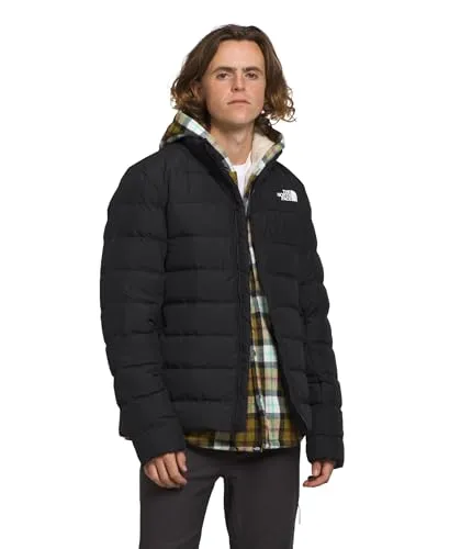 THE NORTH FACE Herren Aconcagua 3 Jacke - Warm & Wasserabweisend - TNF Black-NPF - XXL - Funktionsjacke mit überlegener Wärme durch recycelte Daunen und Polyester, ideal für kaltes und feuchtes Wetter. Nachhaltiges Design reduziert Abfälle und schont die Umwelt.