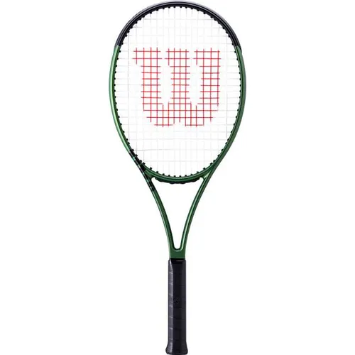 Wilson Tennisschläger BLADE 101L V8.0 RKT CHARCOAL/GREEN - Tennisschläger mit leichtgewichtiger Konstruktion für stabile Abschläge. Das auffällige Metallic-Grün und armfreundliche Design machen ihn ideal für Spieler, die Komfort und Stil suchen.