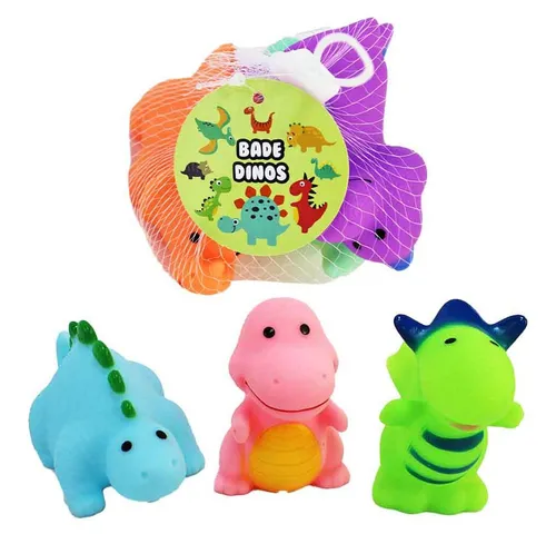 Kögler Badespielzeug Bade Dino 3er Set im Netz - ca. 7 cm (3-tlg)