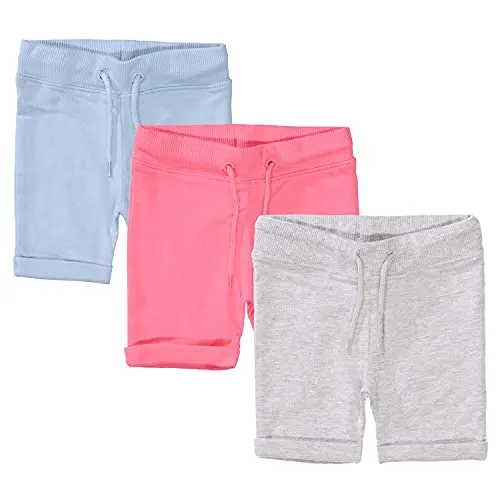 STACCATO Sweatshorts für Mädchen, Gr. 50/56 - Bequeme Kinderhosen im 3er-Pack, aus 100% Baumwolle, ideal für warme Tage und vielseitig kombinierbar.