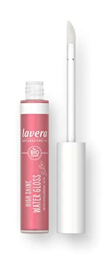 lavera High Shine Water Gloss -Pink Lagoon 04 - Intensive Farbe & Glanz - Federleichte Textur - Bis zu 6 Stunden Halt - vegan - Naturkosmetik - 5,5 ml