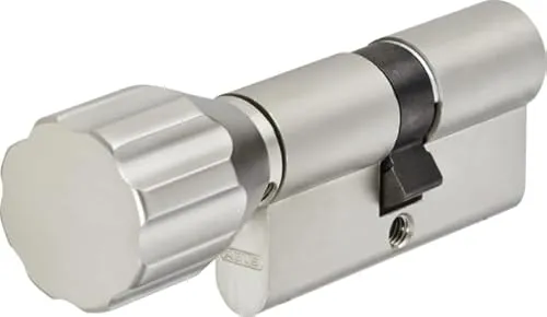 Abus A93KNP Knaufzylinder mit 3 Schlüsseln und Handyhalter - Schließzylinder mit Nickel Pearl Finish, inklusive 3 Schlüssel und praktischer Handyhalterung für mehr Sicherheit und Komfort.