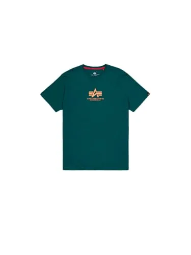 Alpha Industries Herren Basic ML T-Shirt, Force Green, S