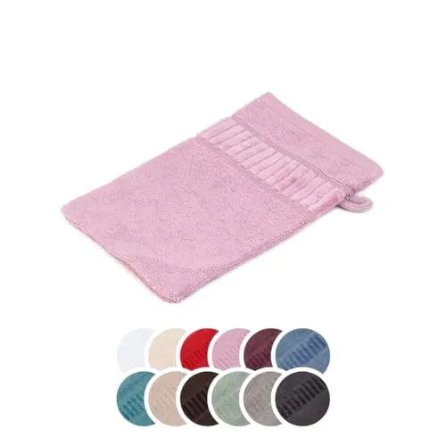 liebling Waschhandschuh Bio Baumwolle, Serie Organic, 500 gr. / m², 17 x 24 cm, 60 Grad, saugstark, schnelltrocknend, Farbe: Altrosa